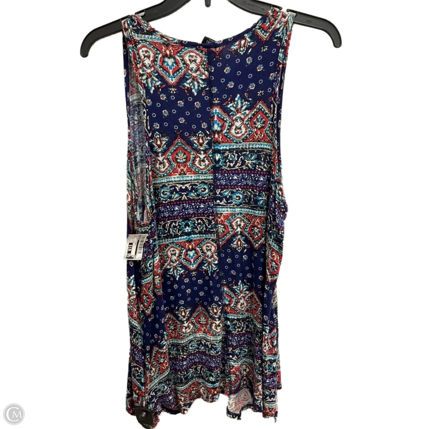 Top Sleeveless By Bobeau In Multi-colored, Size: 1x