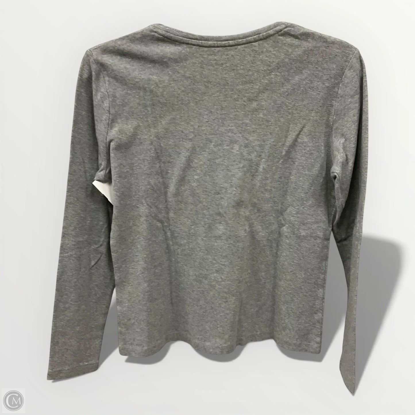 Top Long Sleeve Basic By Talbots In Grey, Size: S