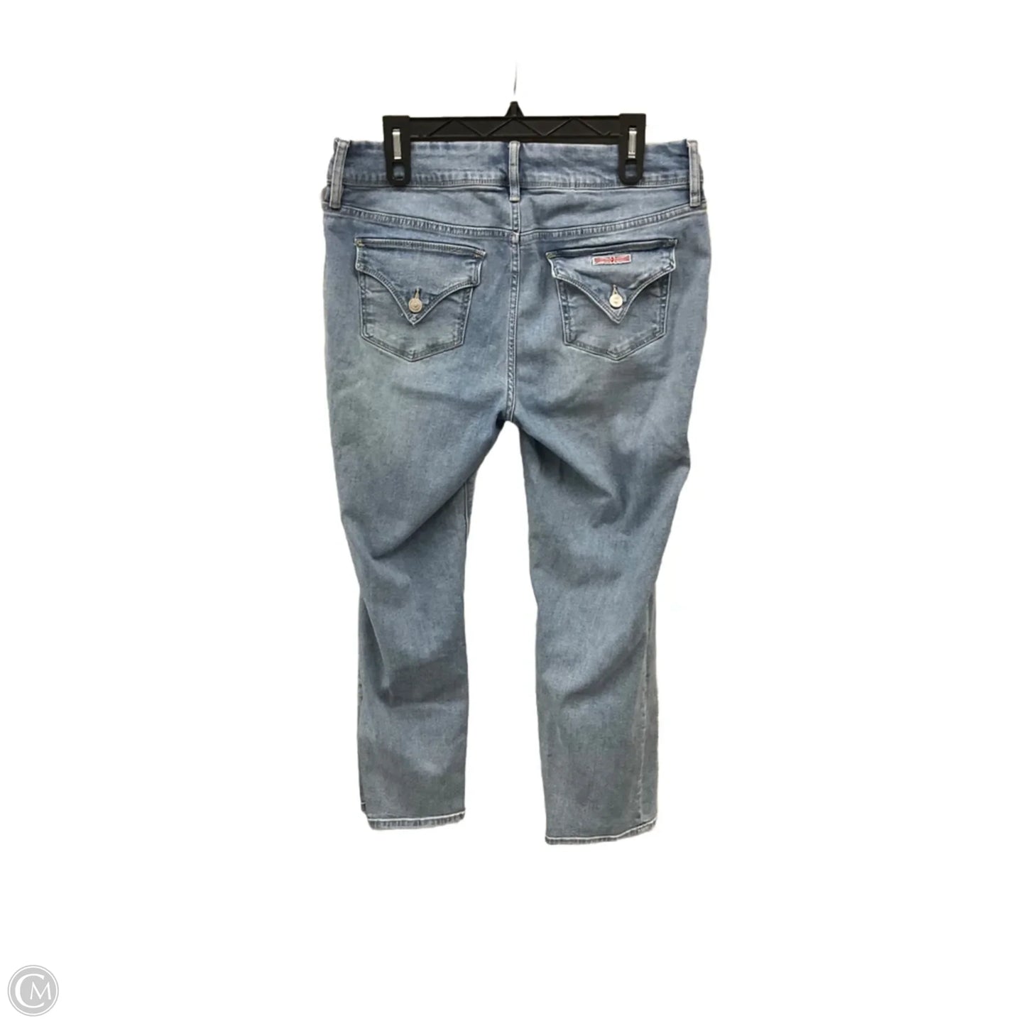 Jeans Straight By Hudson In Blue Denim, Size: 12