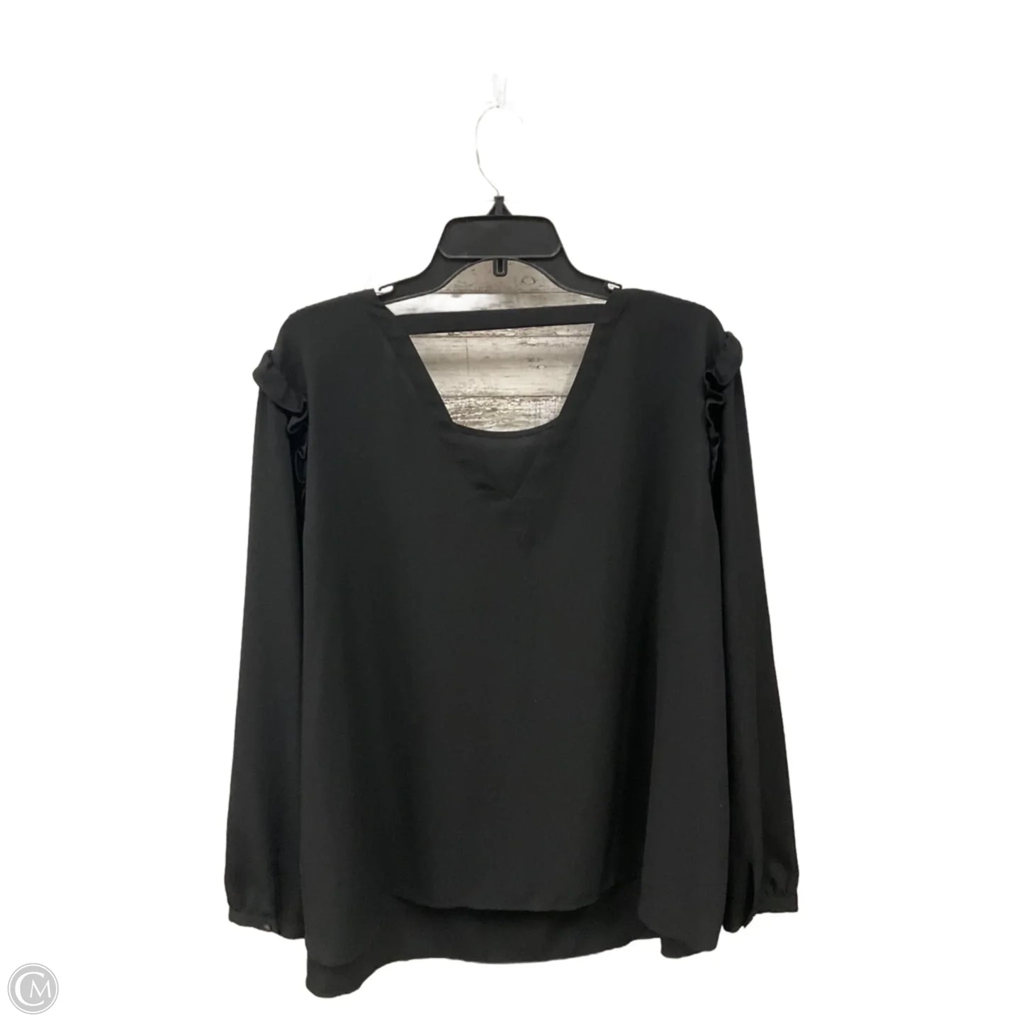 Top Long Sleeve By Loft In Black, Size: Xxl