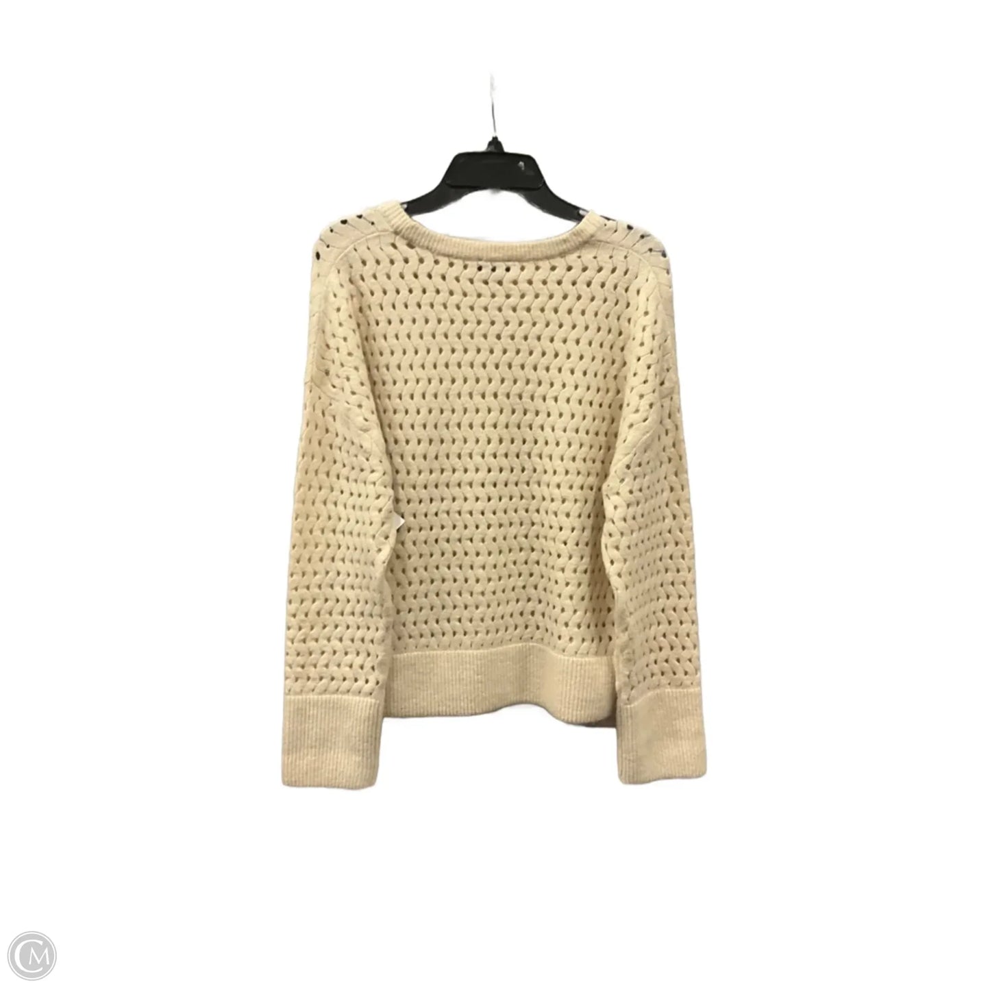 Sweater By Express In Cream, Size: L