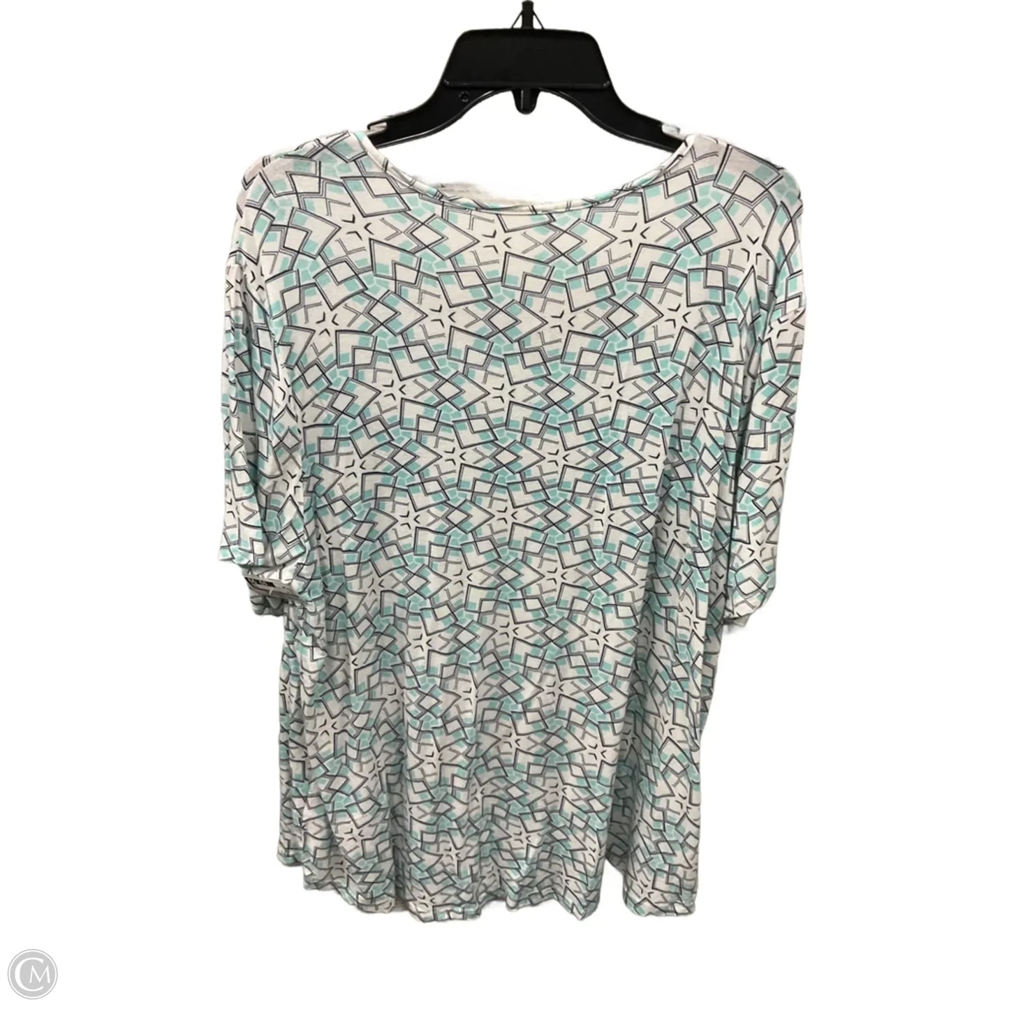 Top Short Sleeve By Clothes Mentor In White, Size: 3x