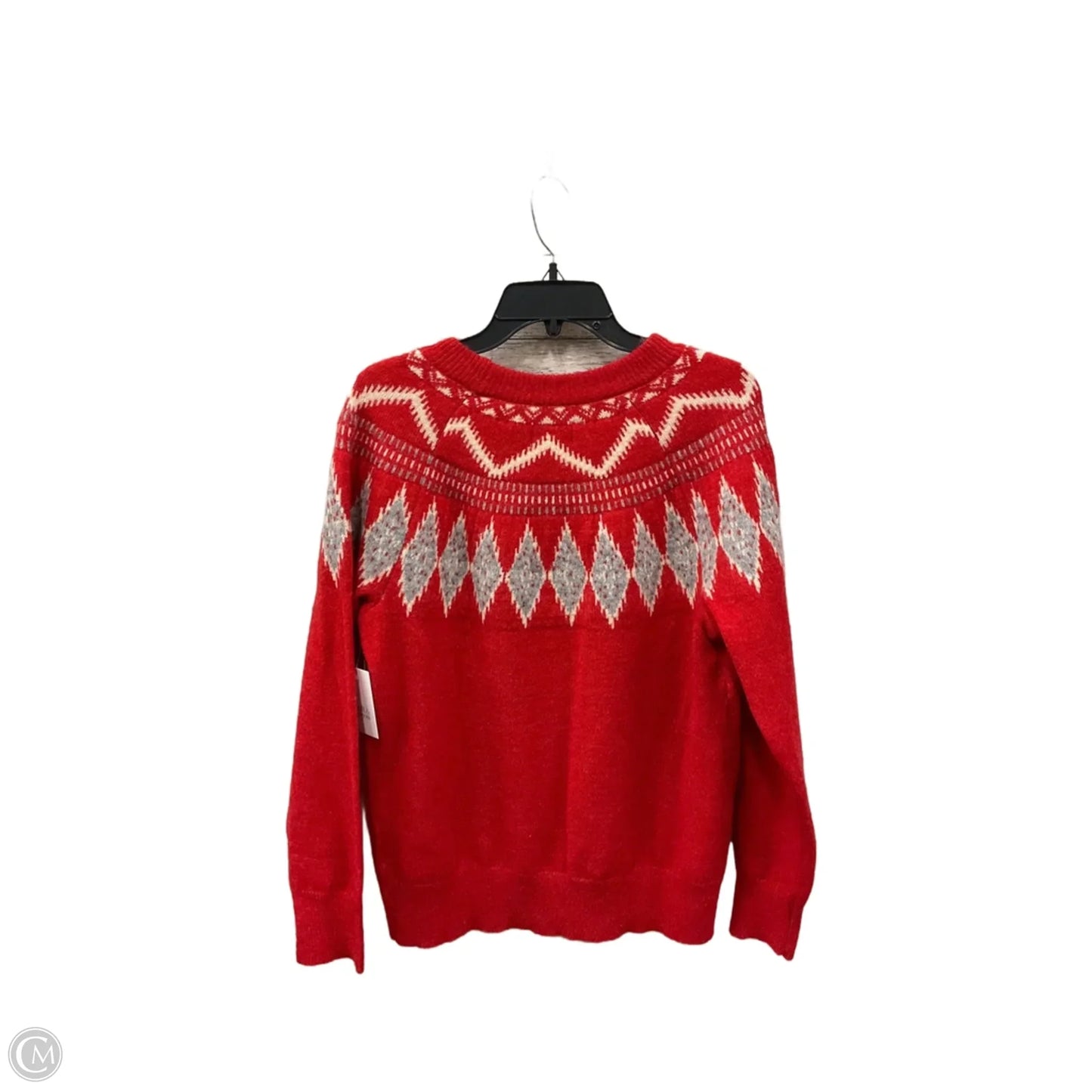 Sweater By Croft And Barrow In Red, Size: L