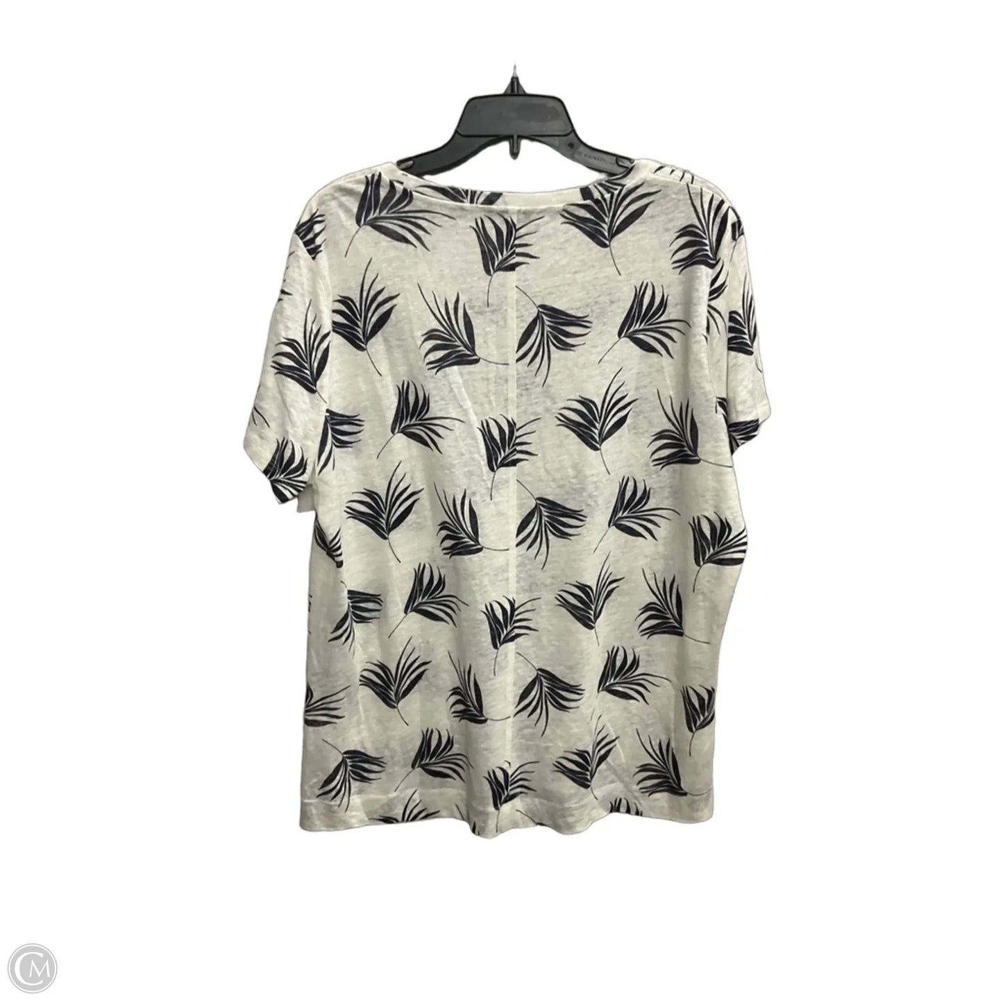 Top Short Sleeve By Ann Taylor In White, Size: Xxl