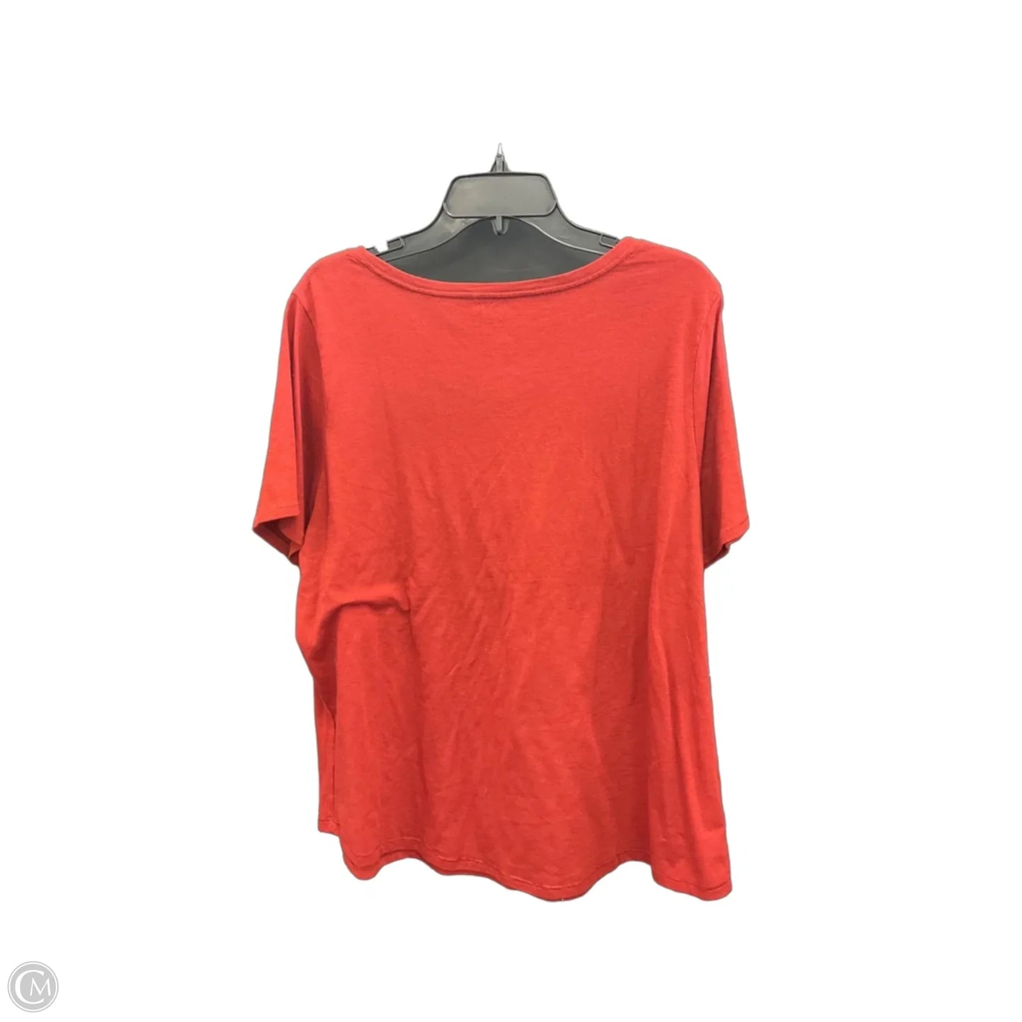 Top Short Sleeve Basic By Sonoma In Red, Size: 1x