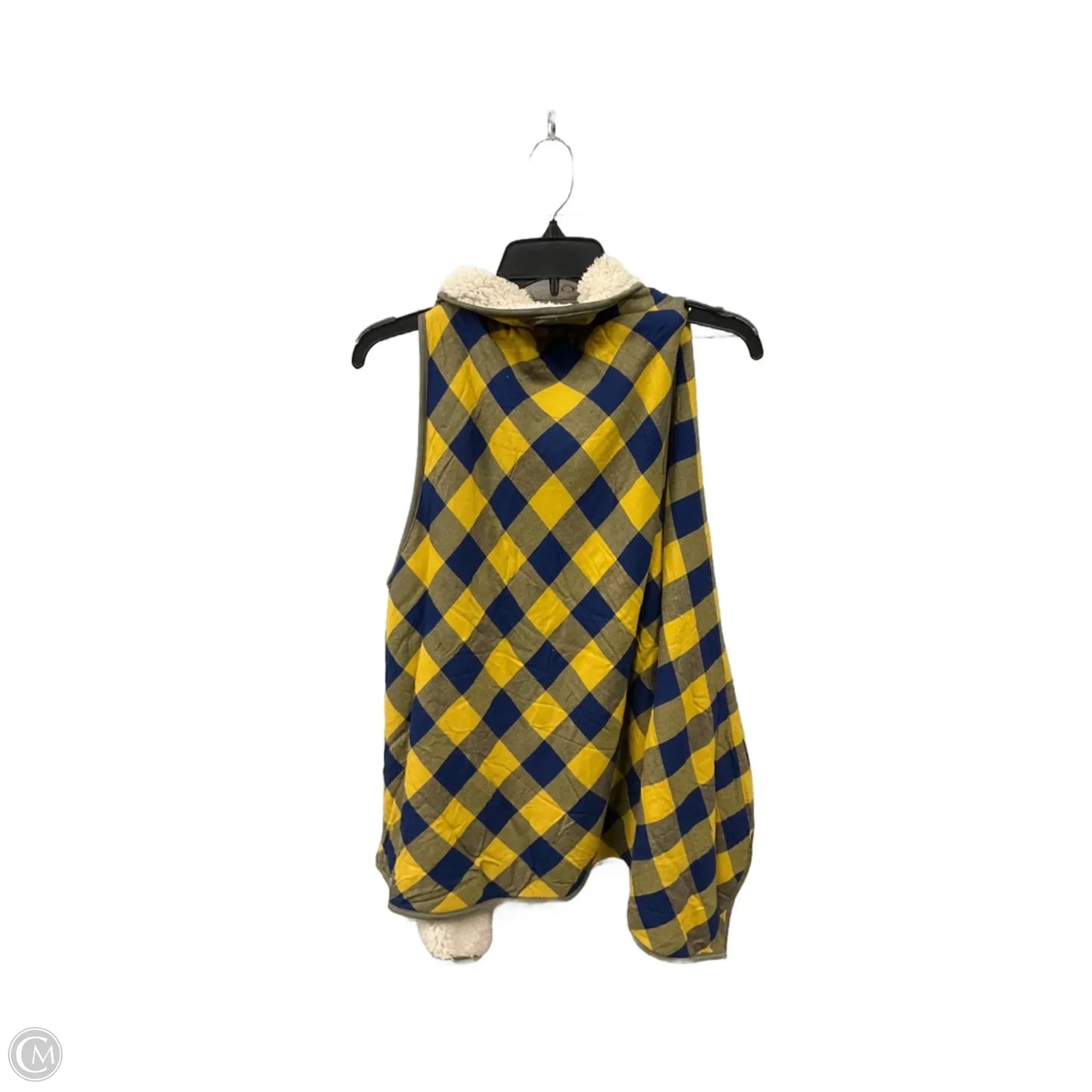 Vest Puffer & Quilted By Kori America In Yellow, Size: L