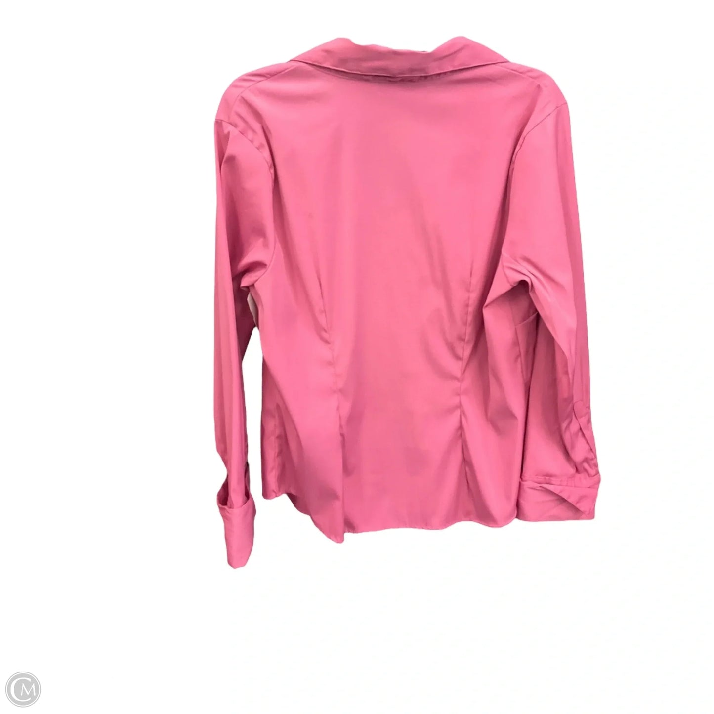 Blouse Long Sleeve By Unique Spectrum In Pink, Size: Xl