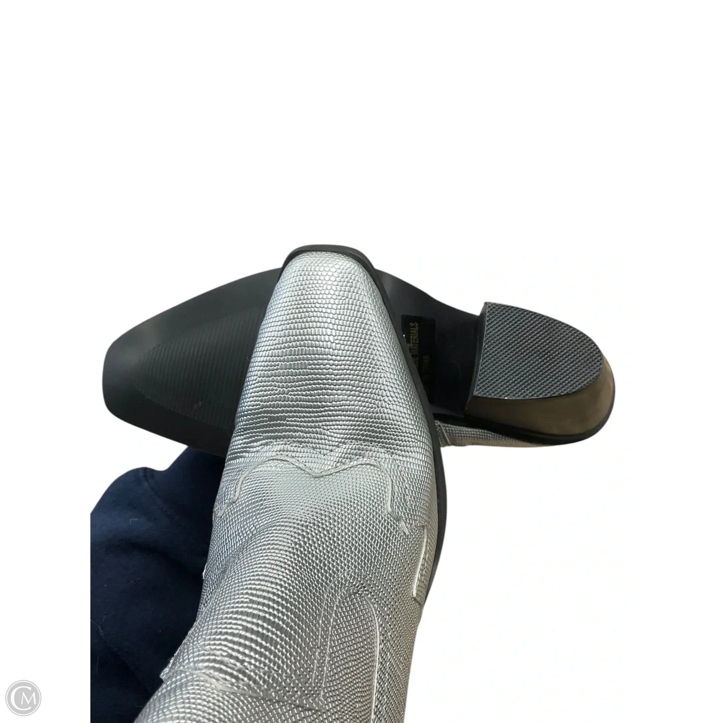 Boots Ankle Heels By Dolce Vita In Silver, Size: 6.5