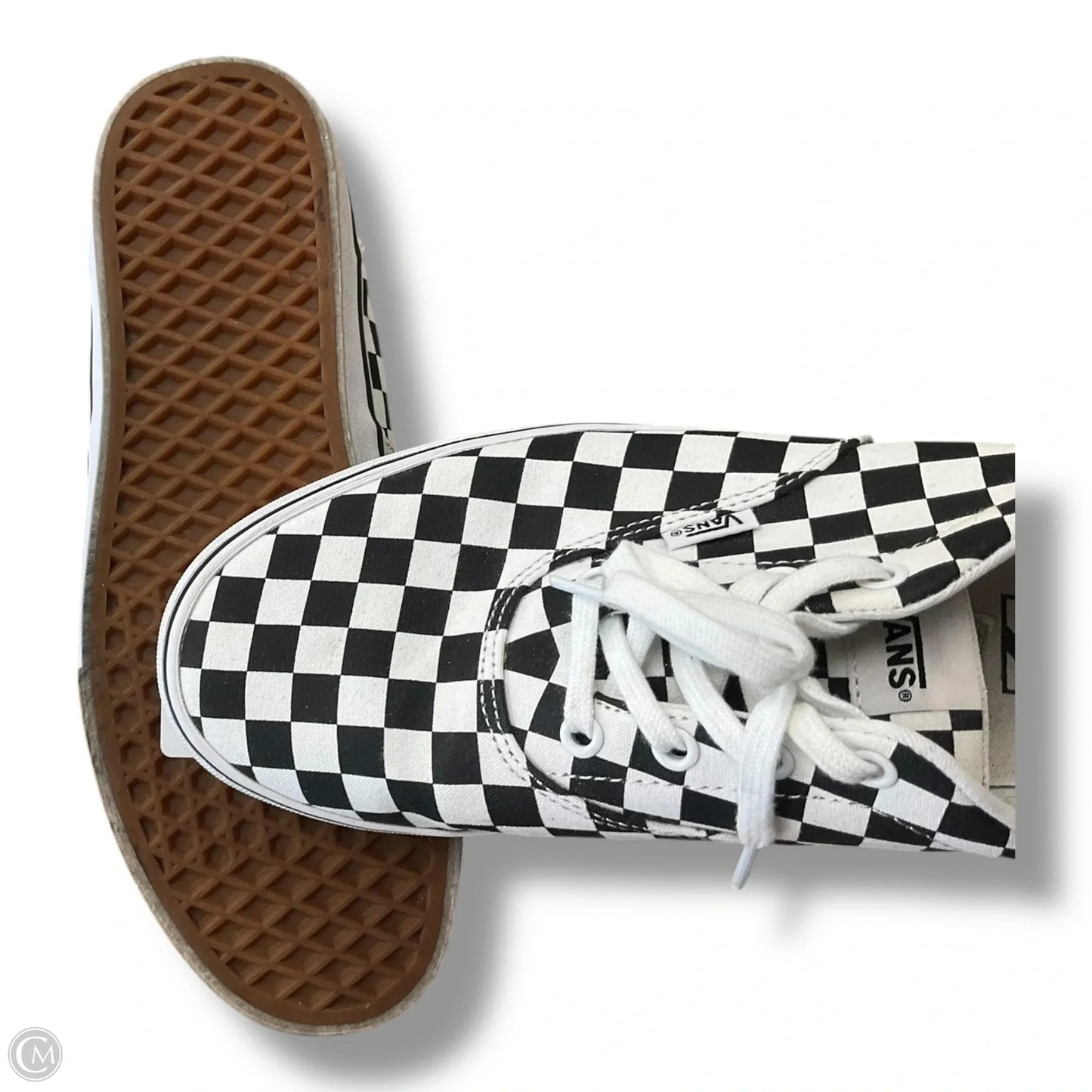 Shoes Sneakers By Vans In Black & White, Size: 11