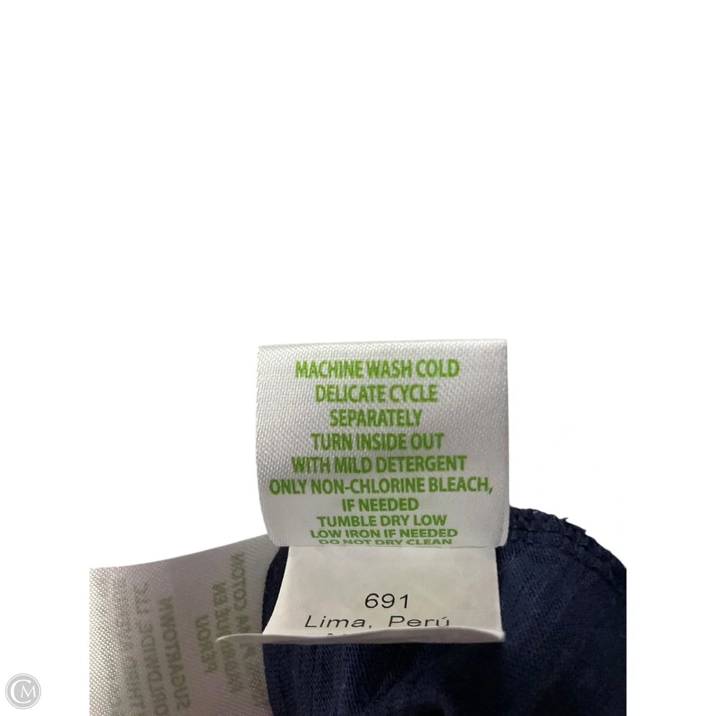 Top Short Sleeve Designer By Lilly Pulitzer In Navy, Size: Xl