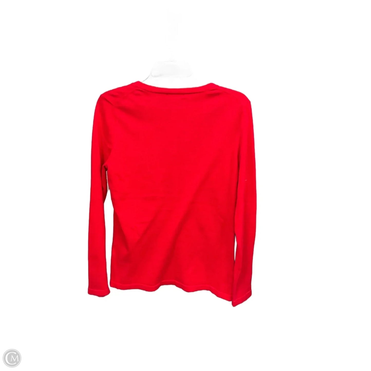 Top Long Sleeve Basic By Tommy Hilfiger In Red, Size: M