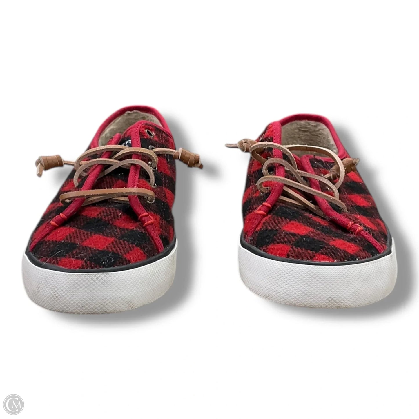 Shoes Flats By Sperry In Plaid Pattern, Size: 7.5