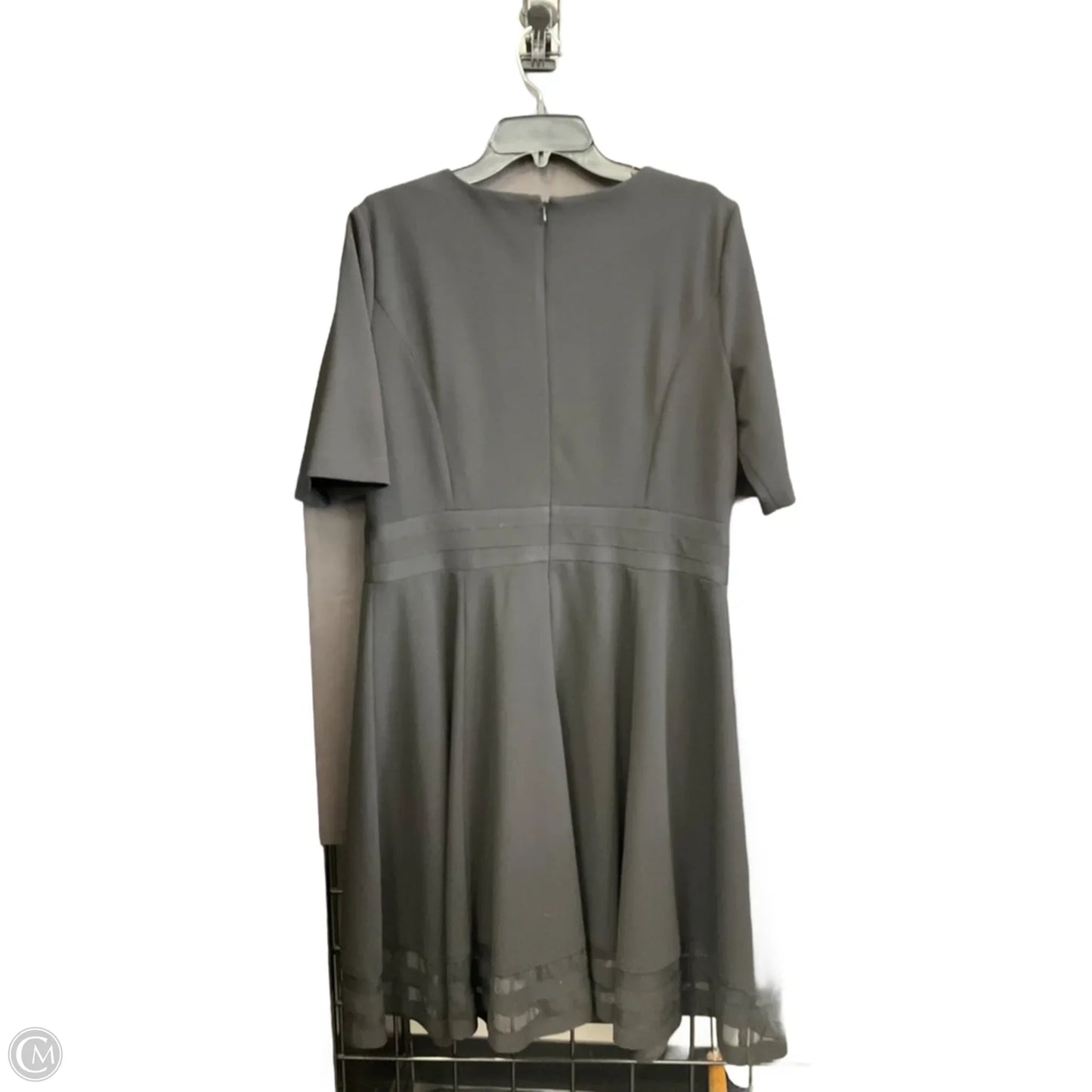 Dress Casual Midi By Calvin Klein In Black, Size: Xl