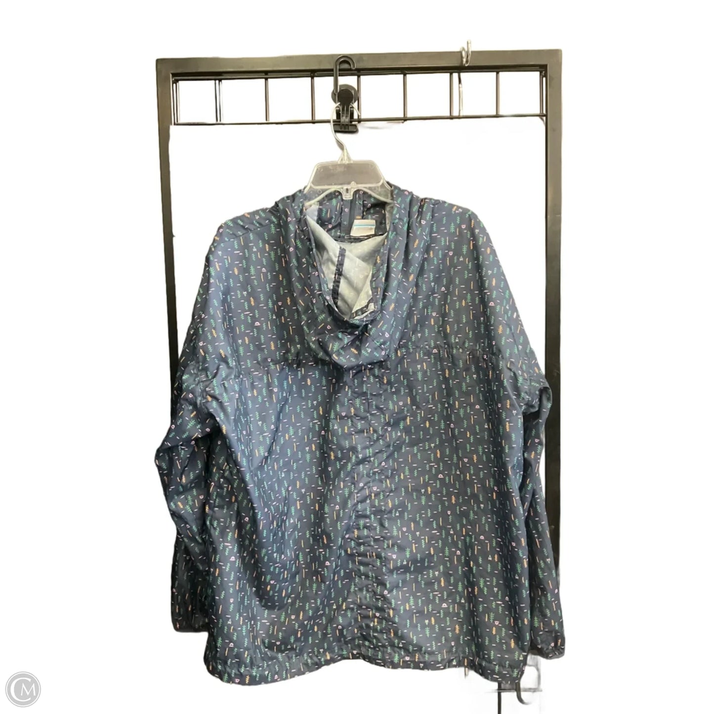 Jacket Windbreaker By Columbia In Multi-colored, Size: 1x