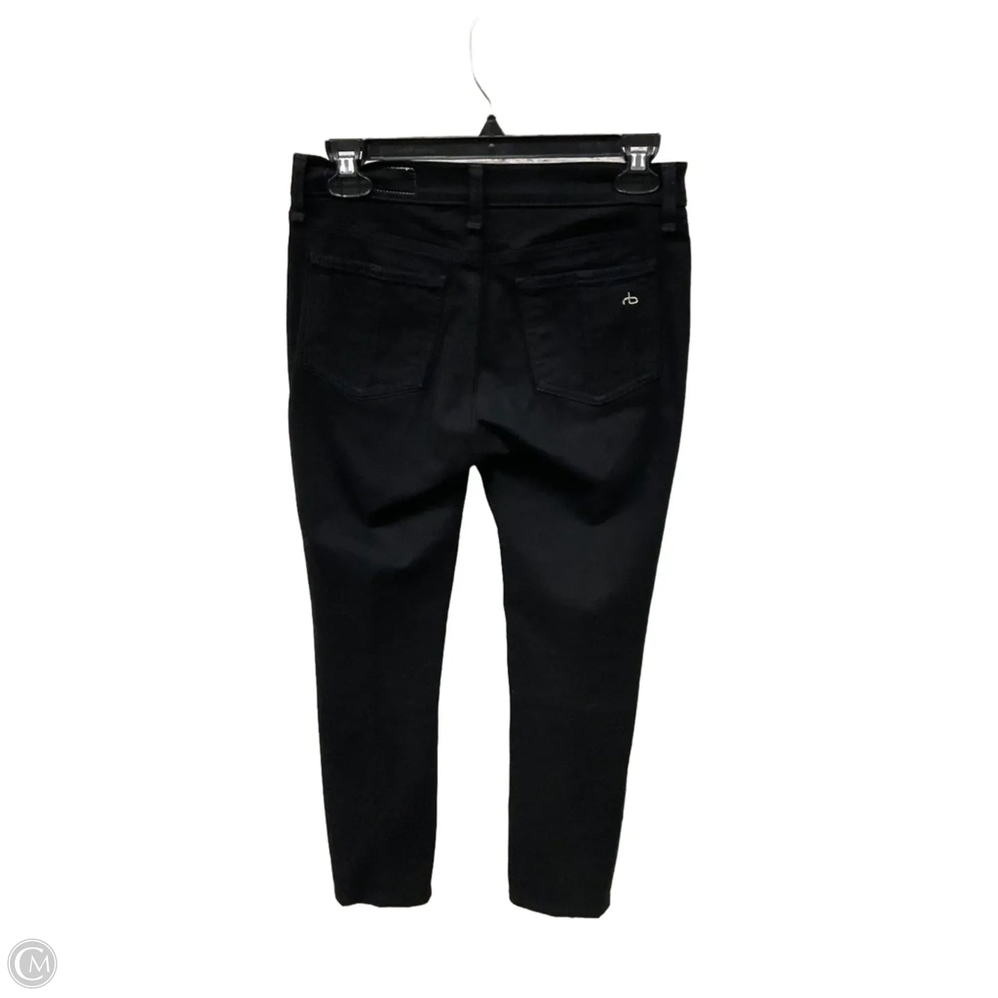 Jeans Skinny By Rag And Bone In Black Denim, Size: 4