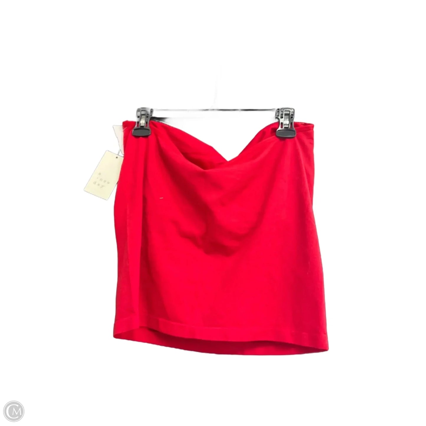 Top Sleeveless Basic By A New Day In Red, Size: Xxl