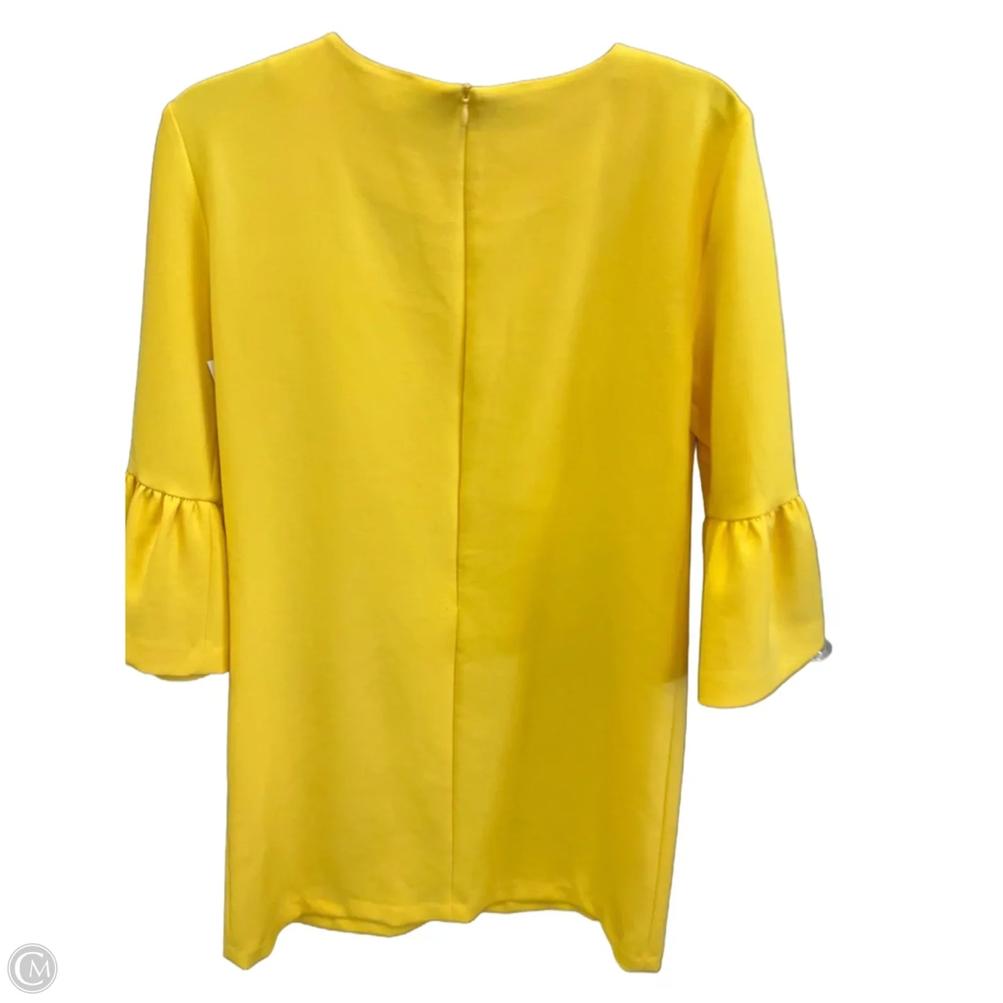 Dress Casual Midi By Zara Women In Yellow, Size: S