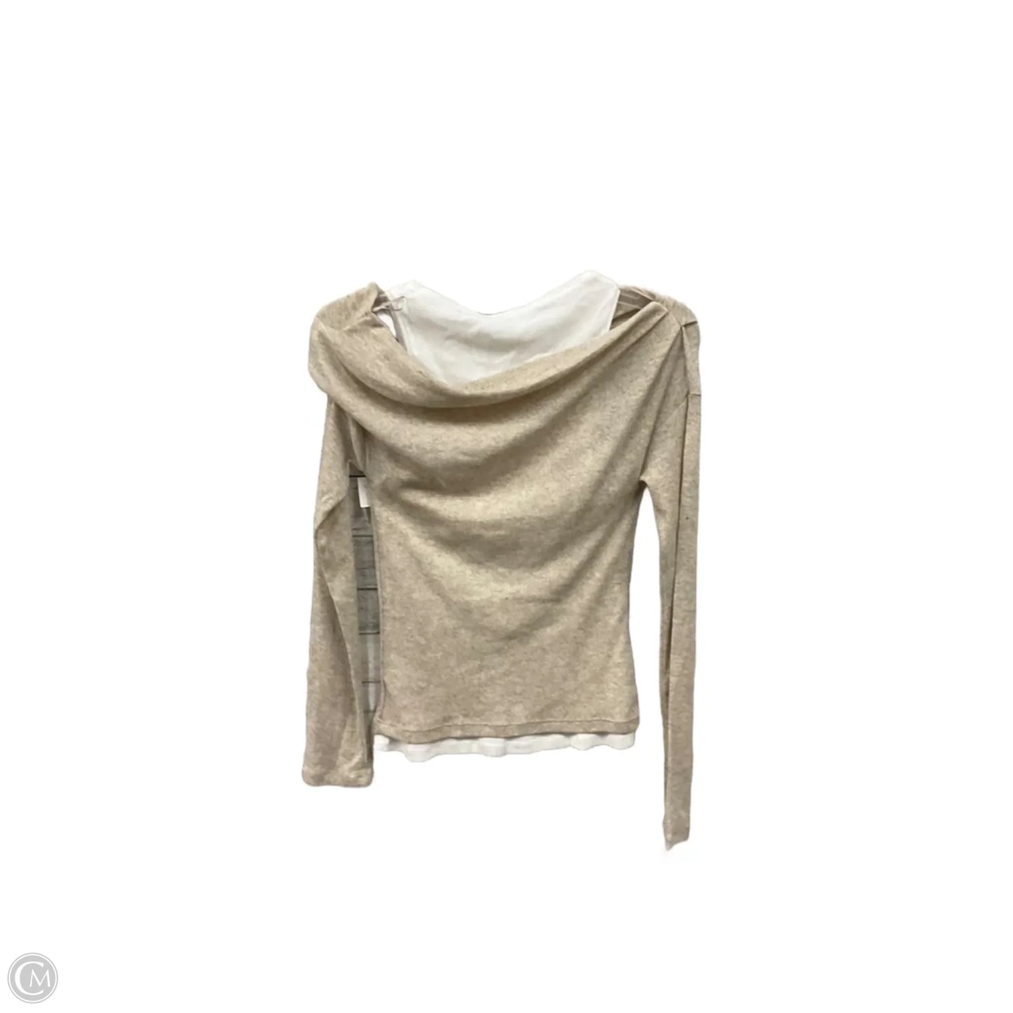 Top Long Sleeve By Zara In Brown, Size: S