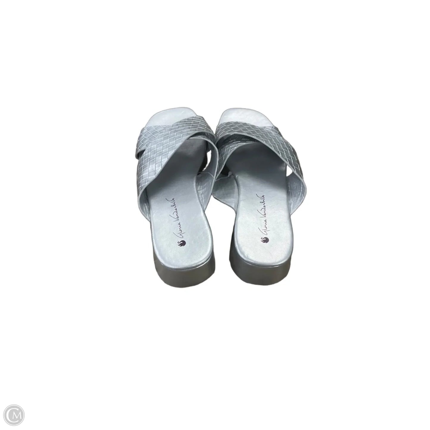 Sandals Flats By Gloria Vanderbilt In Silver, Size: 8.5