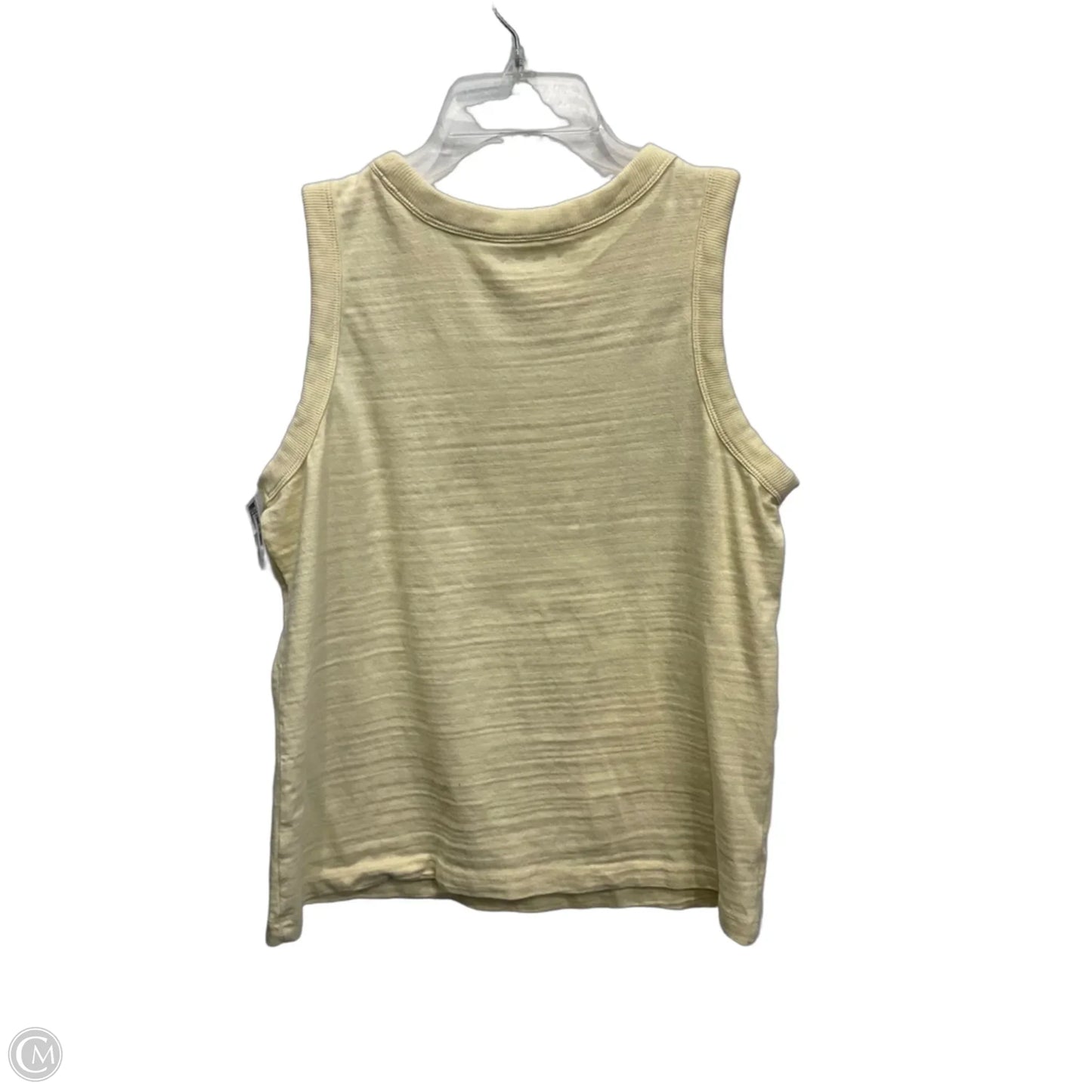 Top Sleeveless By Loft In Yellow, Size: M