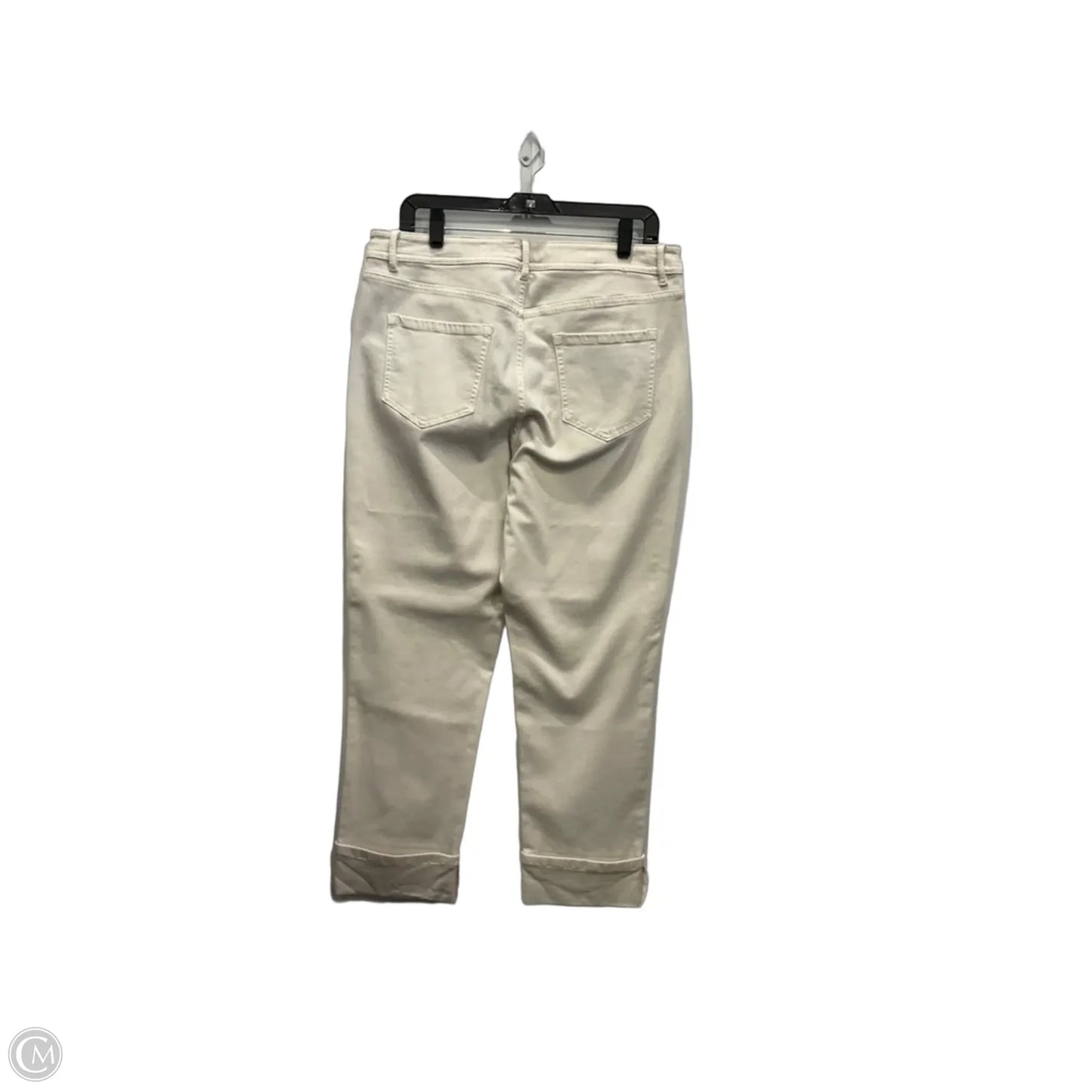 Jeans Straight By J. Jill In Cream Denim, Size: 12