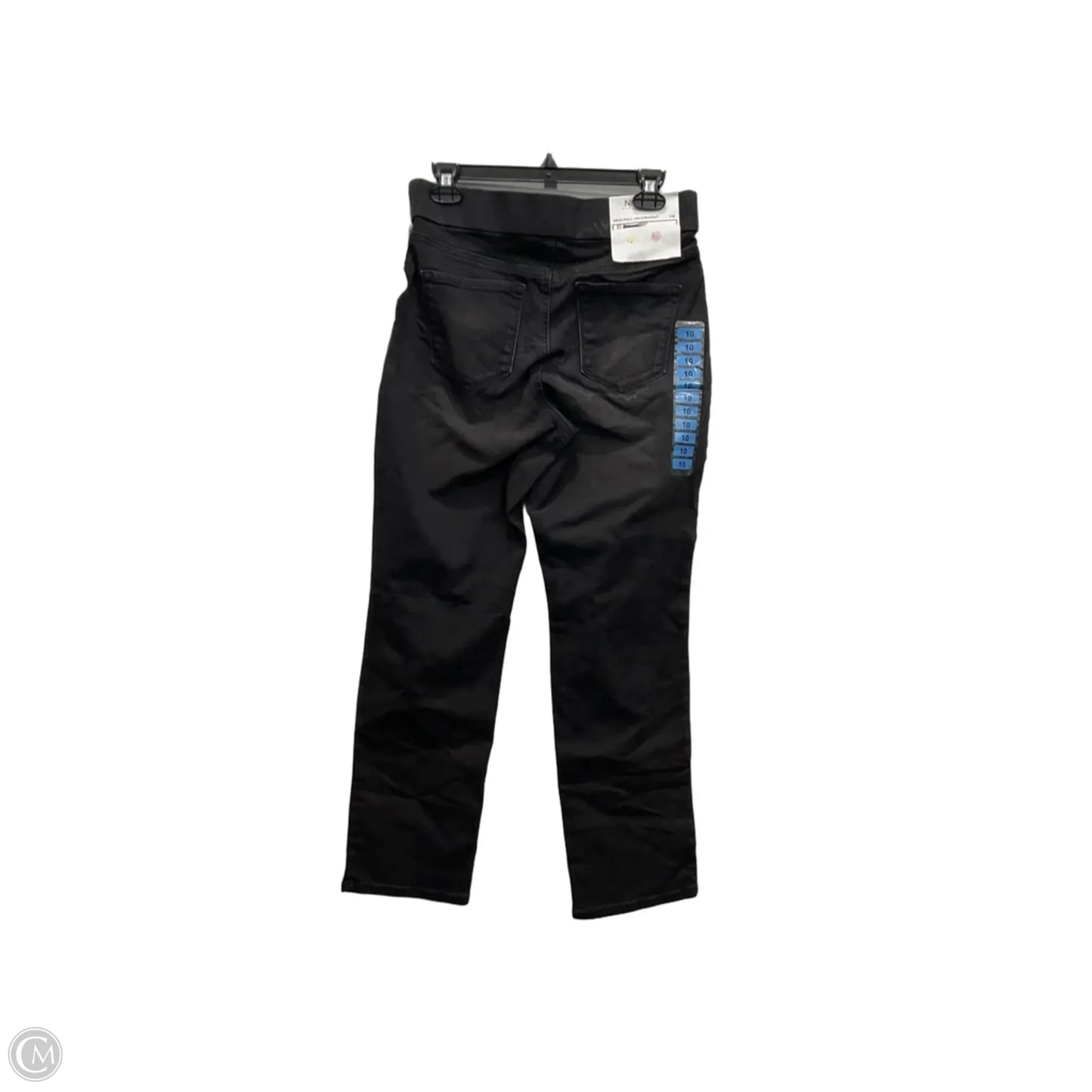 Jeans Straight By Nine West Apparel In Black Denim, Size: 10