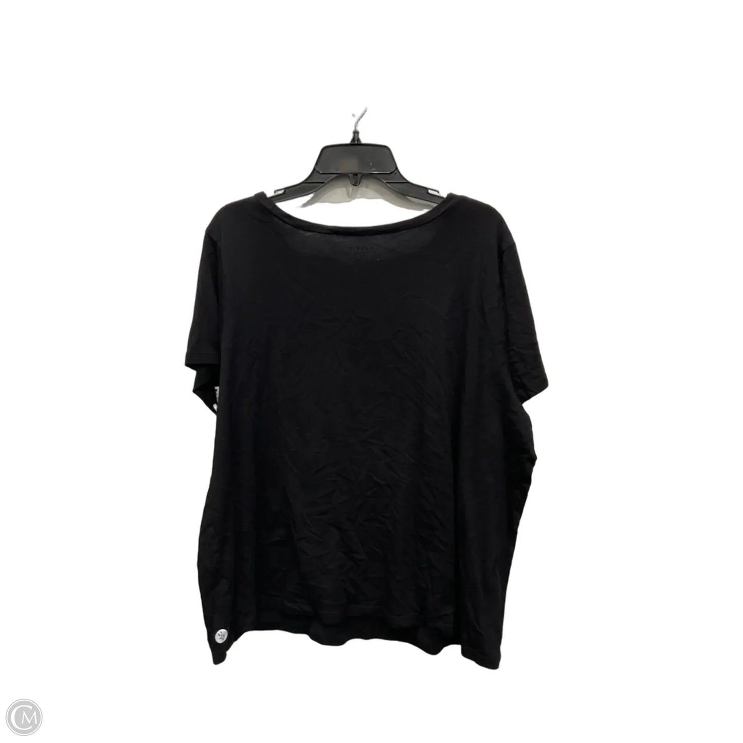 Top Short Sleeve By Torrid In Black, Size: 3x