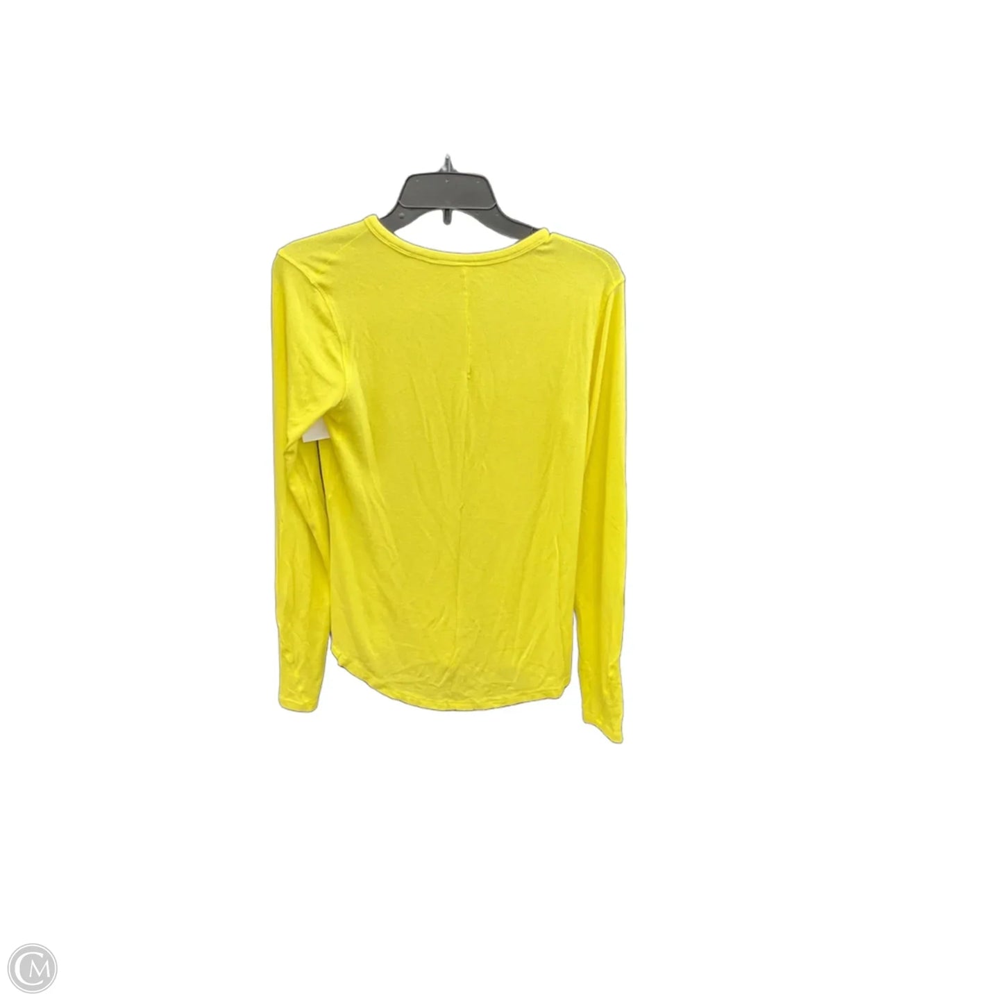 Athletic Top Long Sleeve Crewneck By Lululemon In Yellow, Size: M