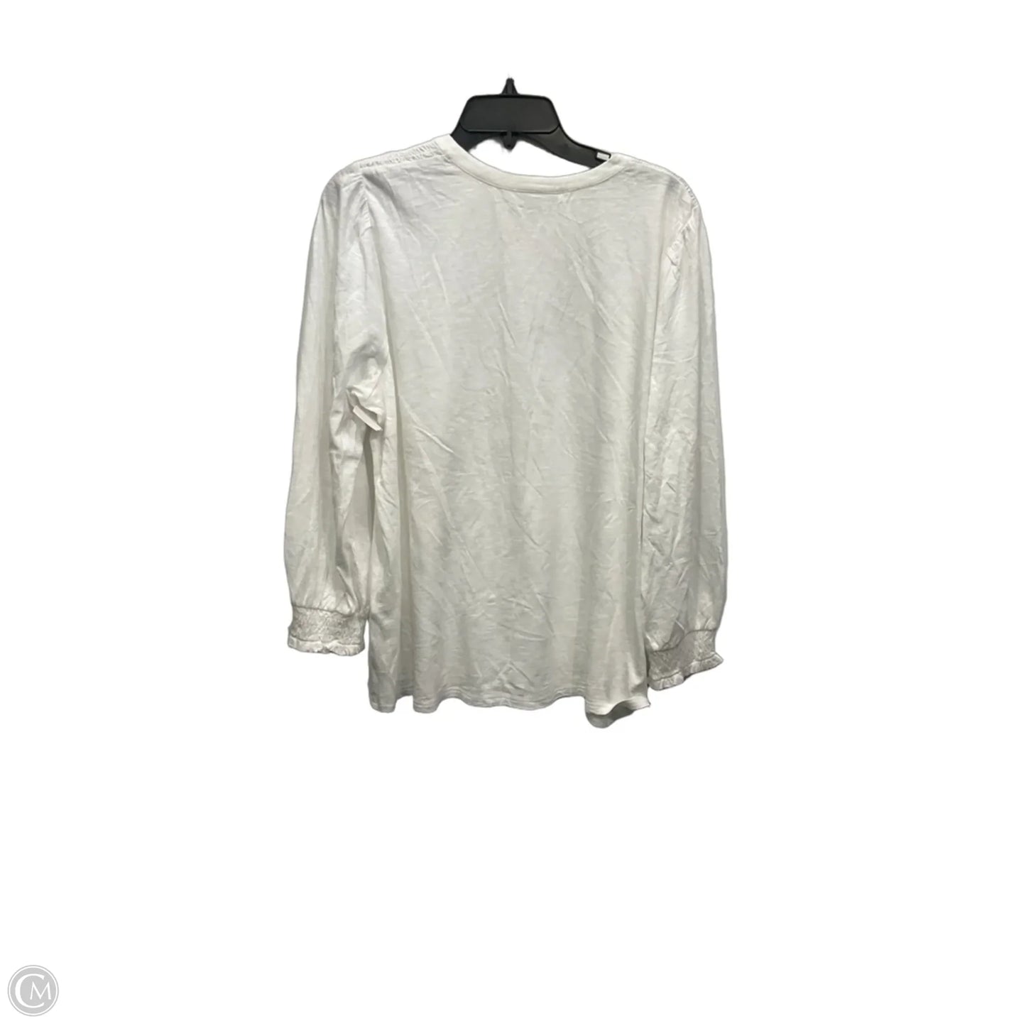 Top Long Sleeve Basic By J. Jill In White, Size: L