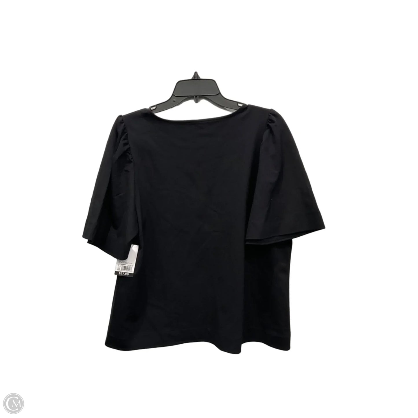 Top Short Sleeve By Nine West In Black, Size: L