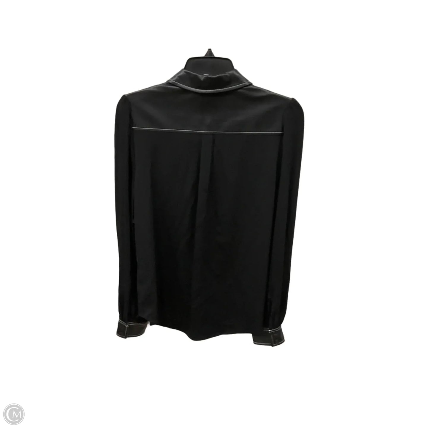 Top Long Sleeve Designer By Karl Lagerfeld In Black, Size: Sp