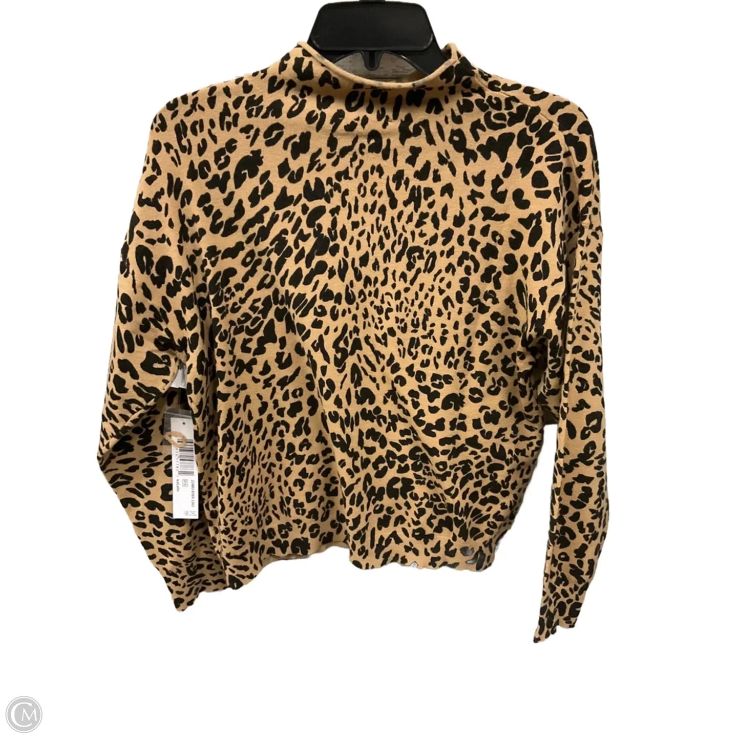 Top Long Sleeve By Tribal In Animal Print, Size: Sp
