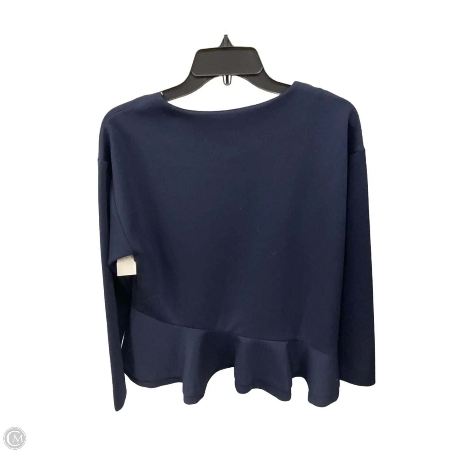 Top Long Sleeve By Banana Republic In Navy, Size: S