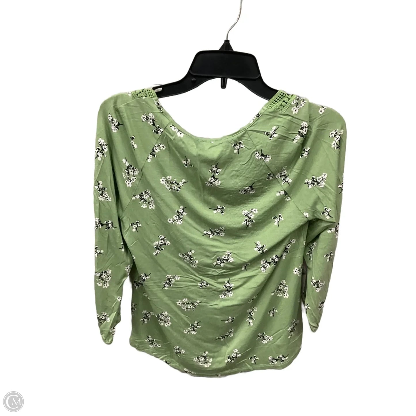 Top 3/4 Sleeve By Daniel Rainn In Floral Print, Size: S