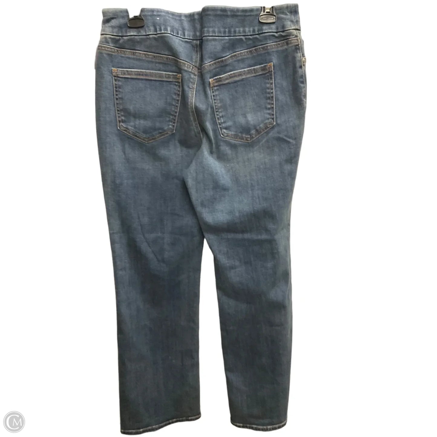 Jeans Flared By Chicos In Blue Denim, Size: 10