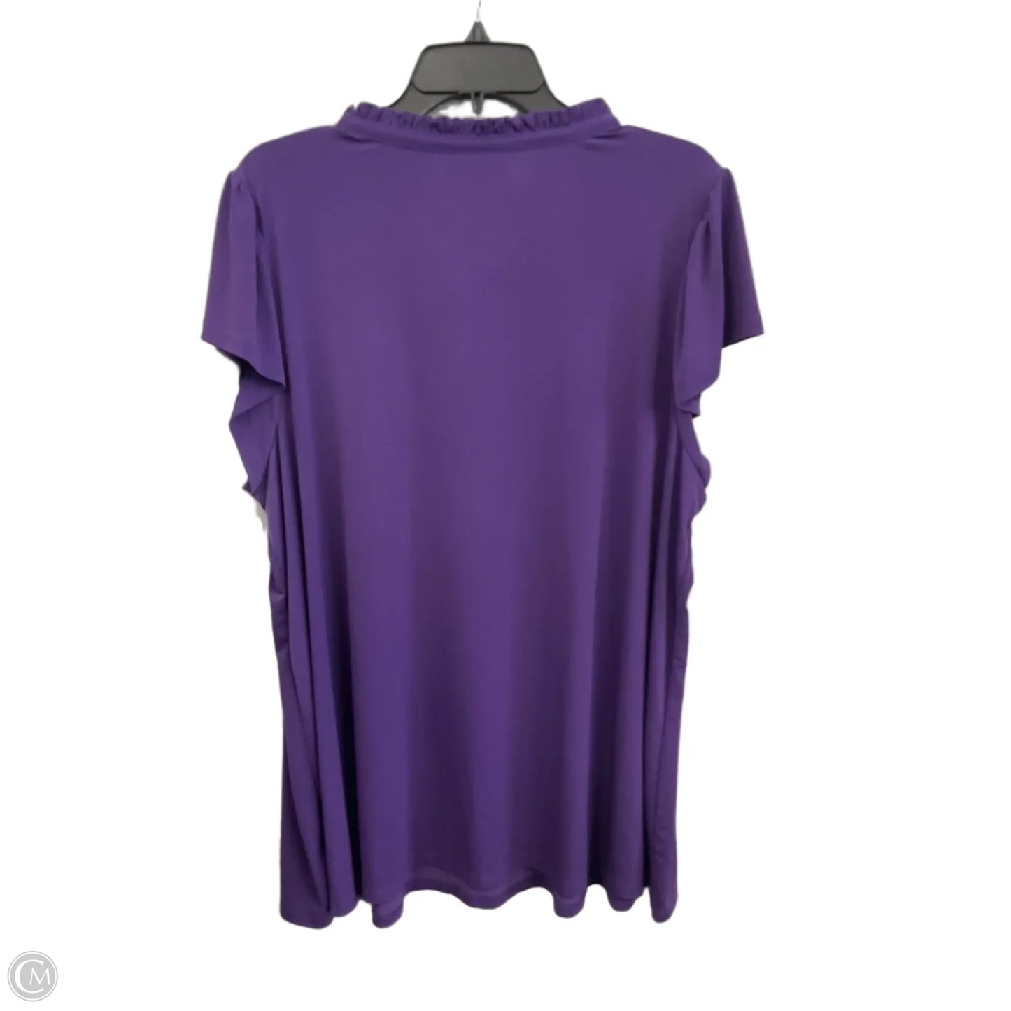 Top Short Sleeve By Lane Bryant In Purple, Size: 24
