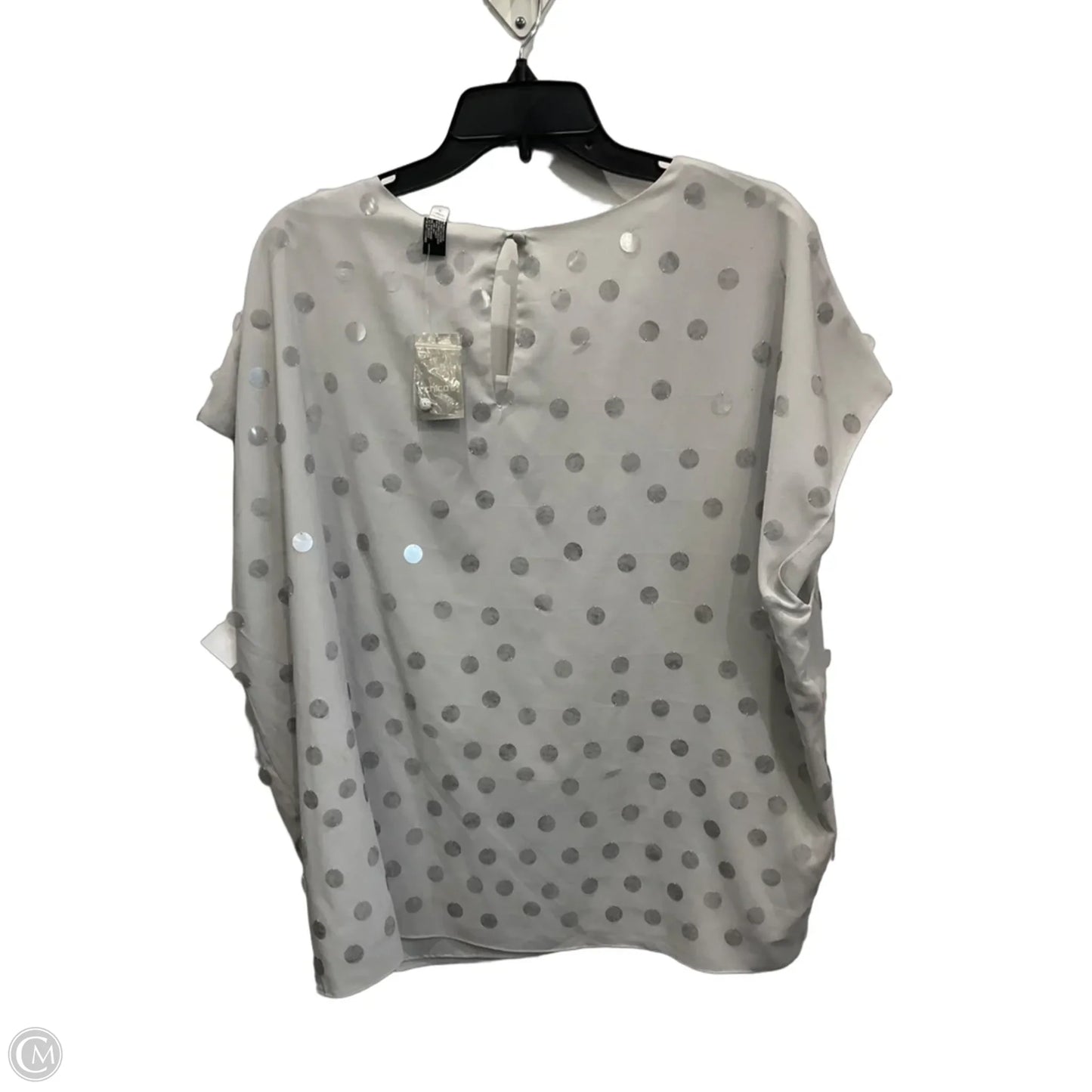 Top Sleeveless By Chicos In Grey, Size: Xl