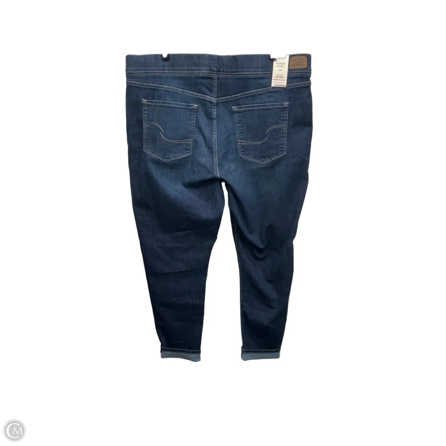 Jeans Straight By Levis In Blue Denim, Size: 20