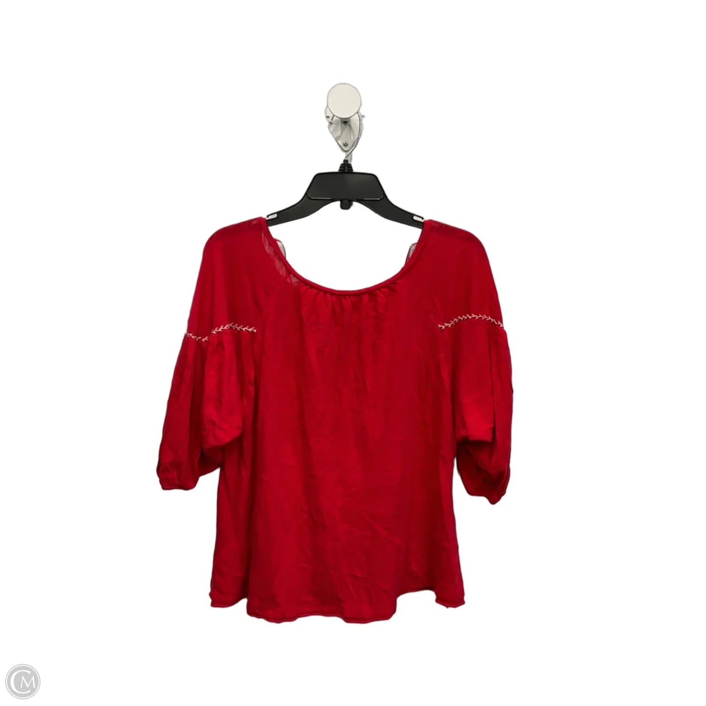 Top Long Sleeve By Free People In Red, Size: Sp