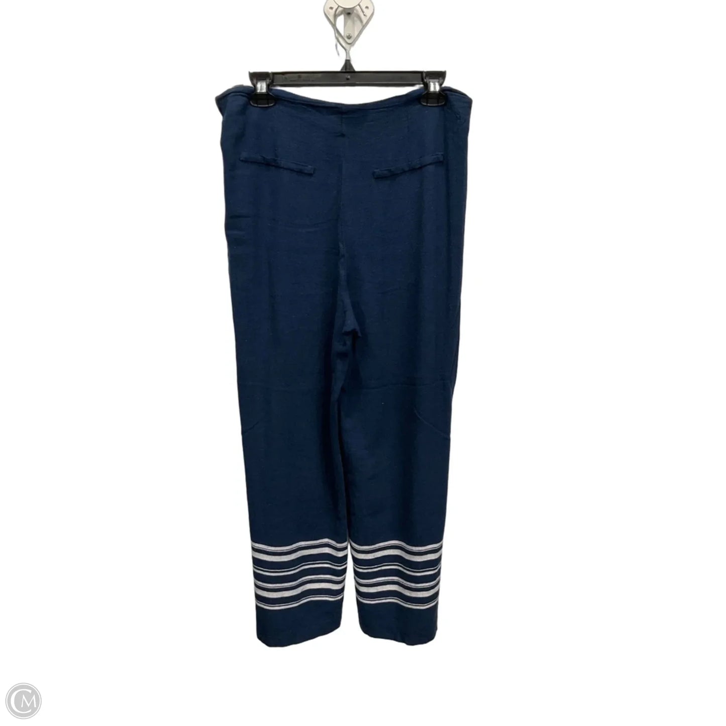 Pants Linen By Crosby In Navy, Size: 12