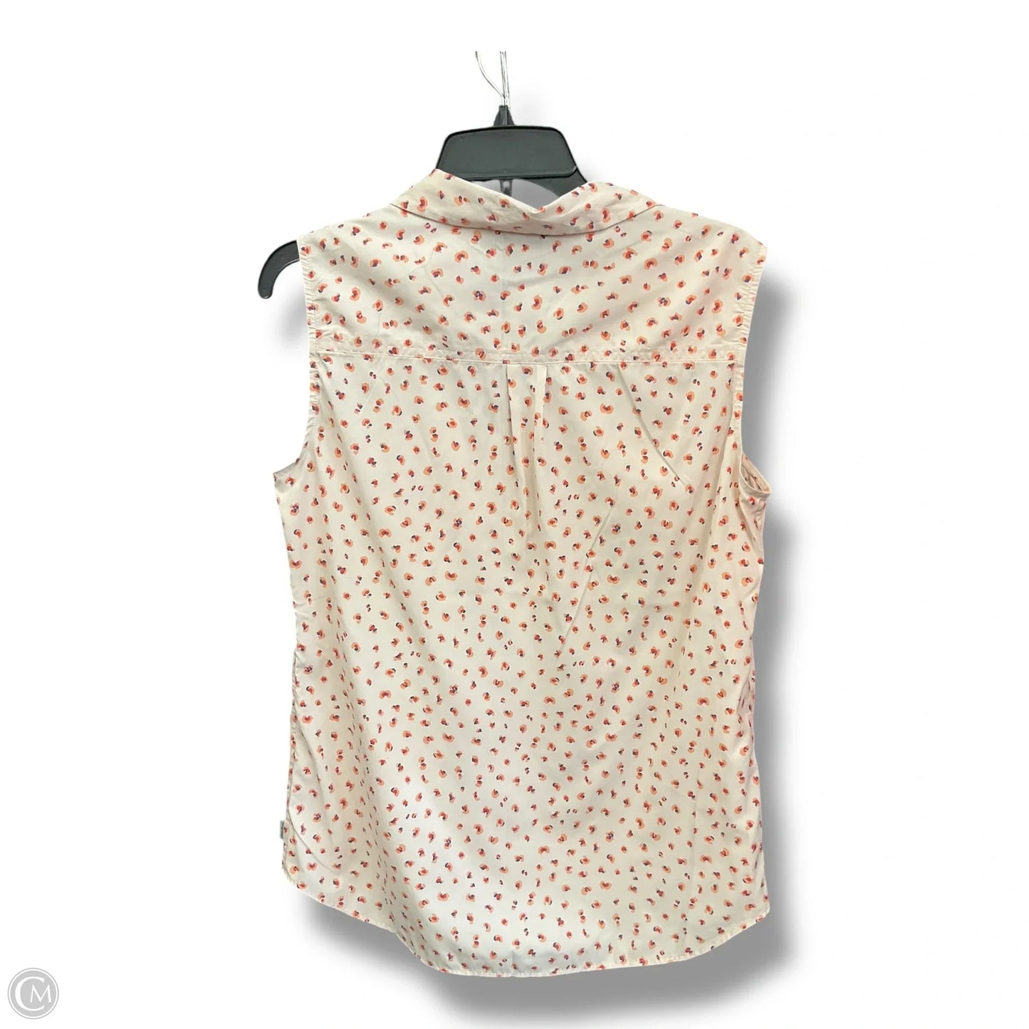Blouse Sleeveless By Eddie Bauer In Peach, Size: M