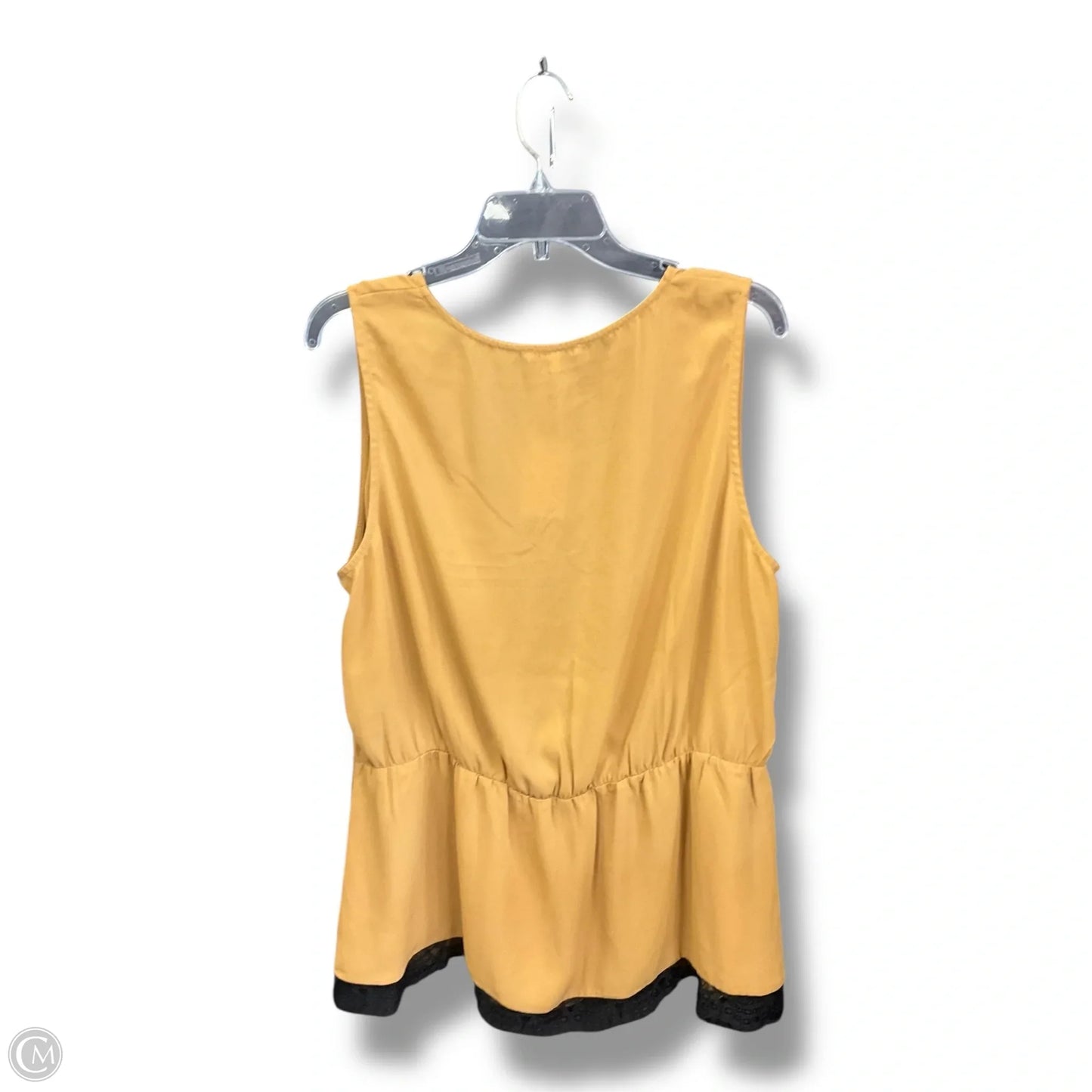 Top Sleeveless By Pleione In Gold, Size: 1x