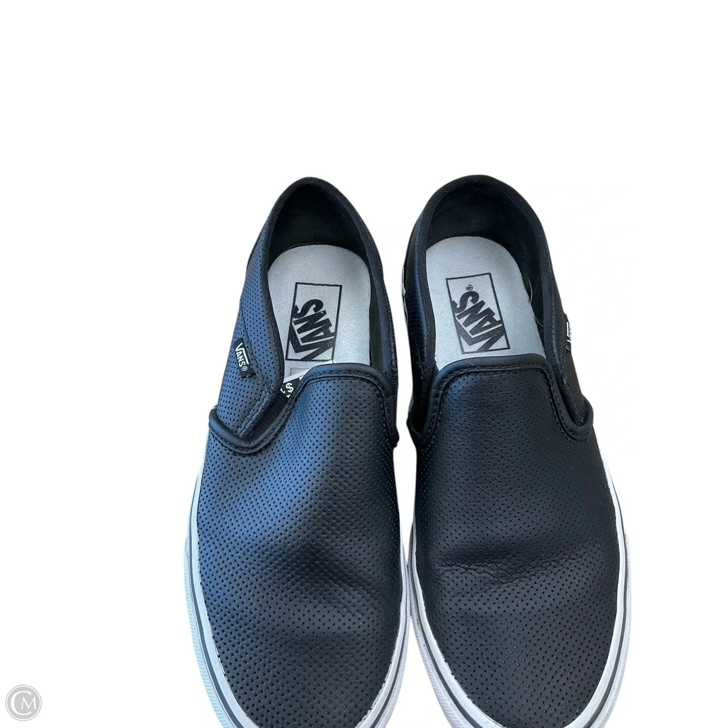 Shoes Flats By Vans In Black, Size: 8
