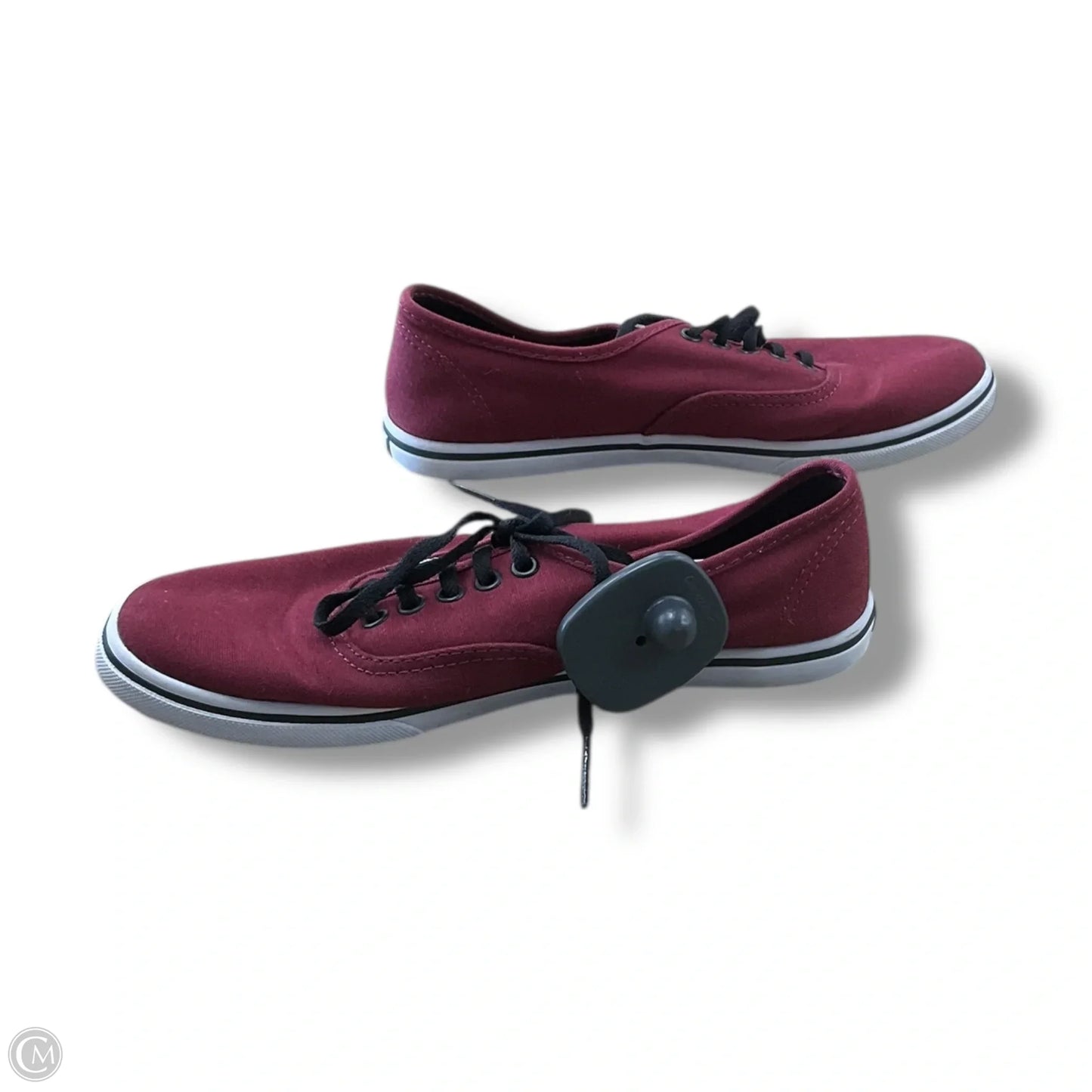 Shoes Flats By Vans In Maroon, Size: 6