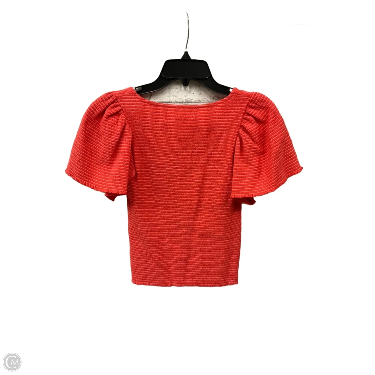 Top Short Sleeve By Nation In Orange, Size: Xs