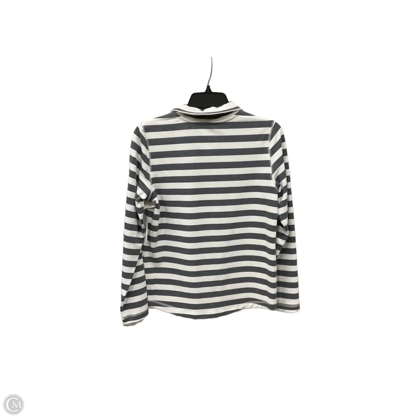 Top Long Sleeve By Croft And Barrow In Striped Pattern, Size: Xsp