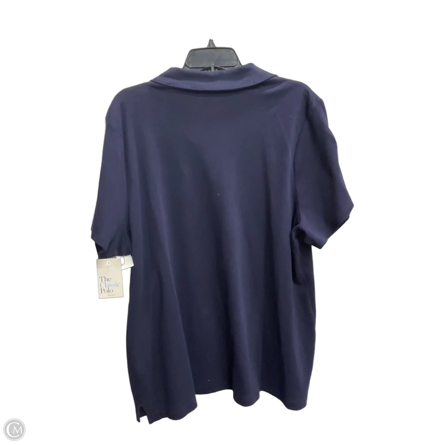 Top Short Sleeve By Croft And Barrow In Blue, Size: 2x