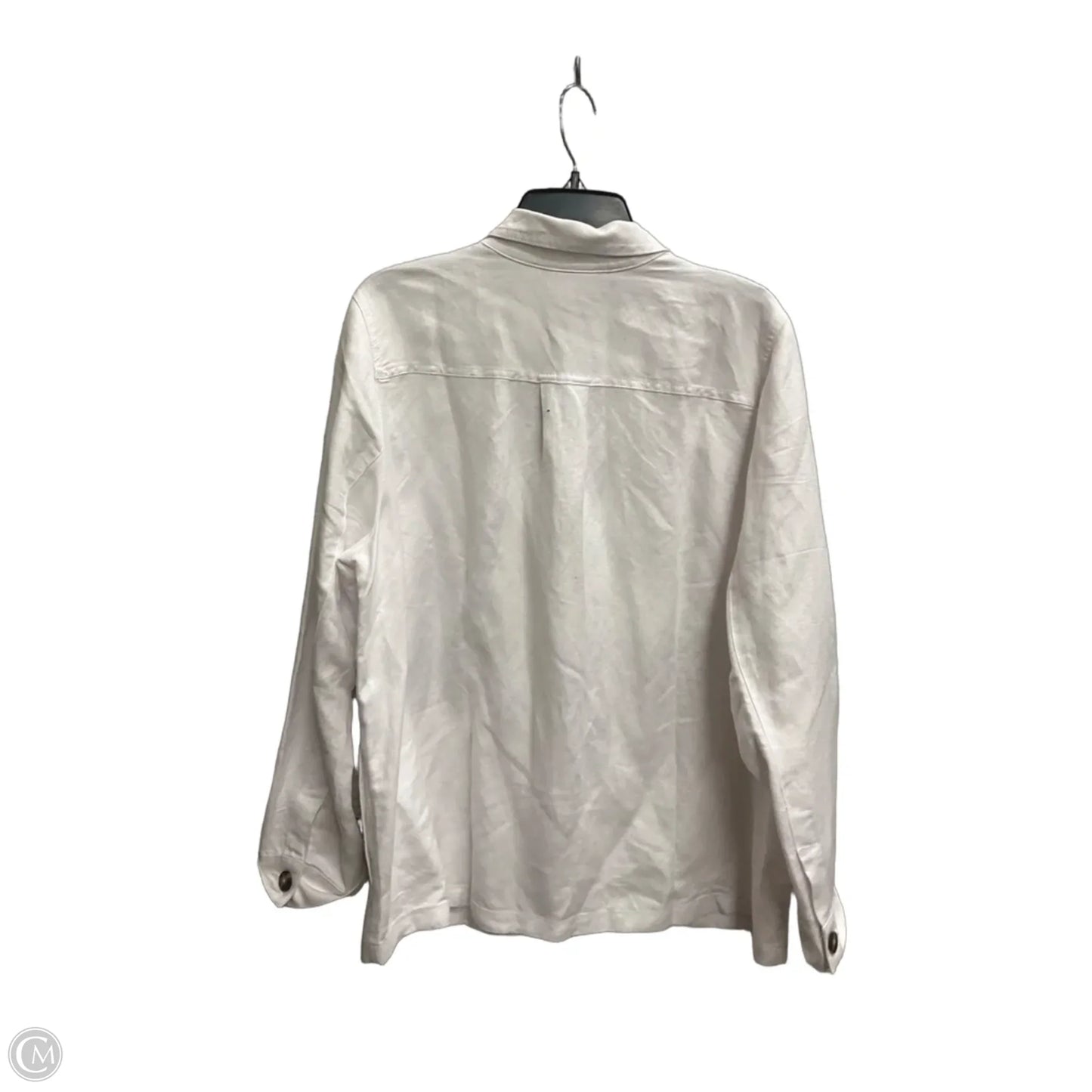Jacket Shirt By J. Jill In White, Size: L