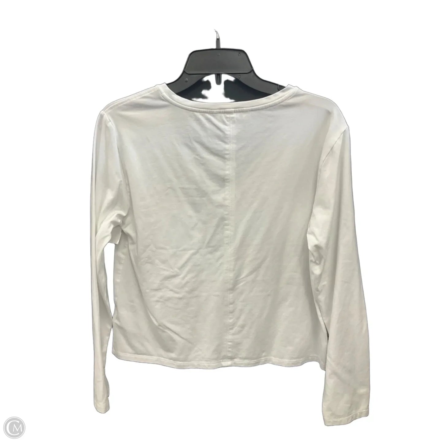Athletic Top Long Sleeve Crewneck By Athleta In White, Size: M