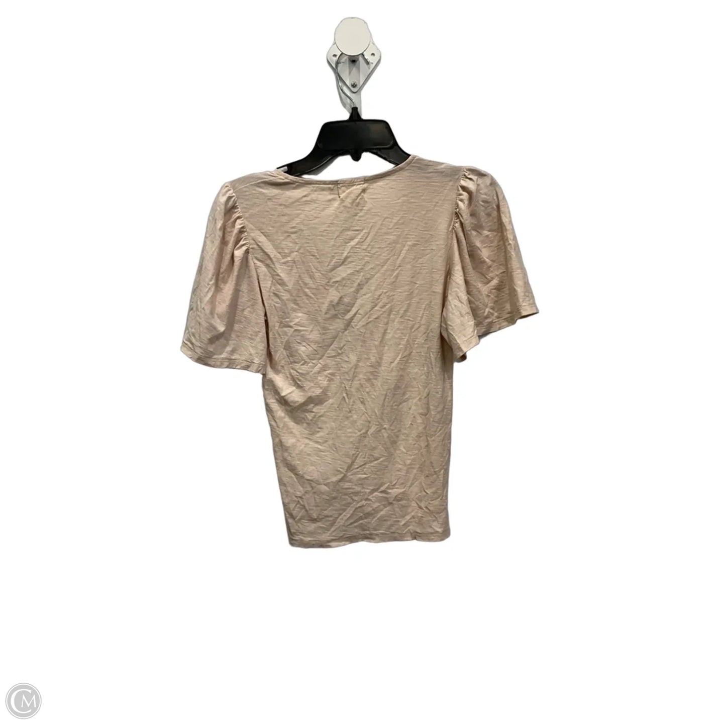 Top Short Sleeve By Nation In Peach, Size: S